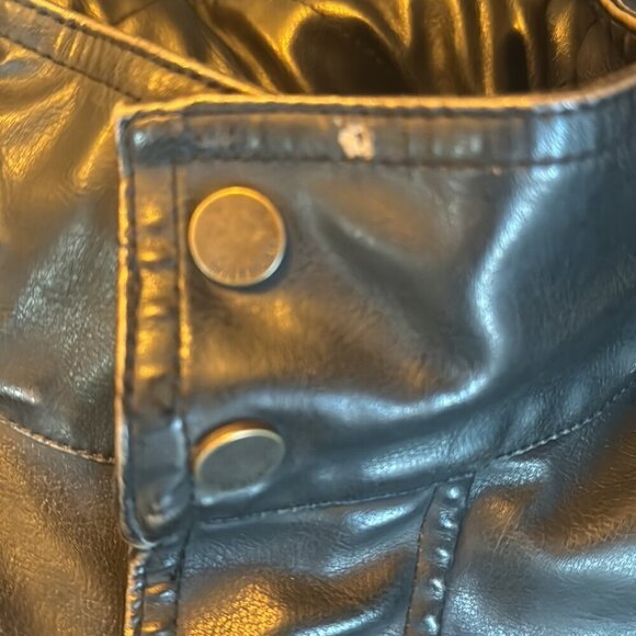 Tommy Hilfiger Faux Leather Quilt Lined Jacket - Picture 13 of 13